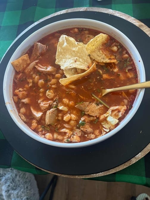 Pozole Rojo.