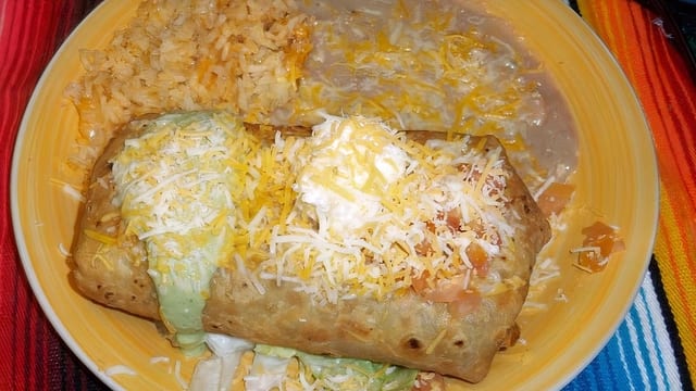 #13 Red Chimichanga Combo.