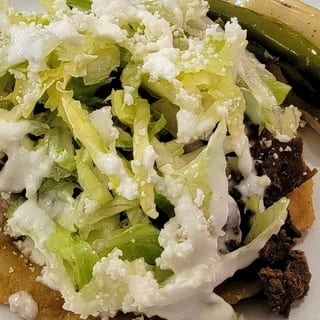 #12 Sopes de Asada Plate Combo