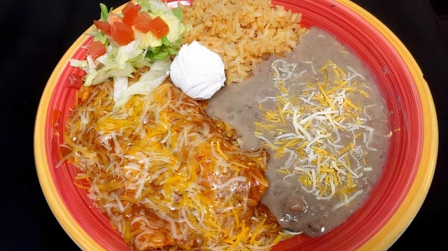 #6 Enchiladas Combo.