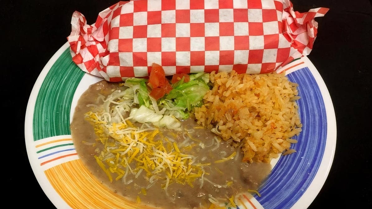 #1 Red Burrito Combo.