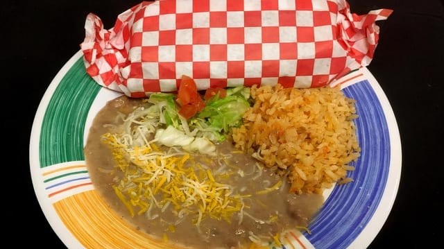 #1 Red Burrito Combo.